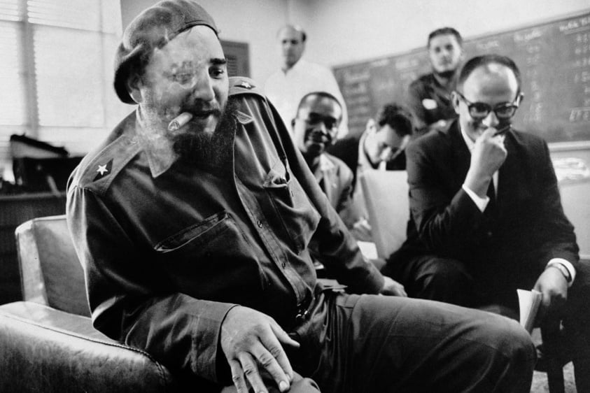 a-gloating-fidel-castro