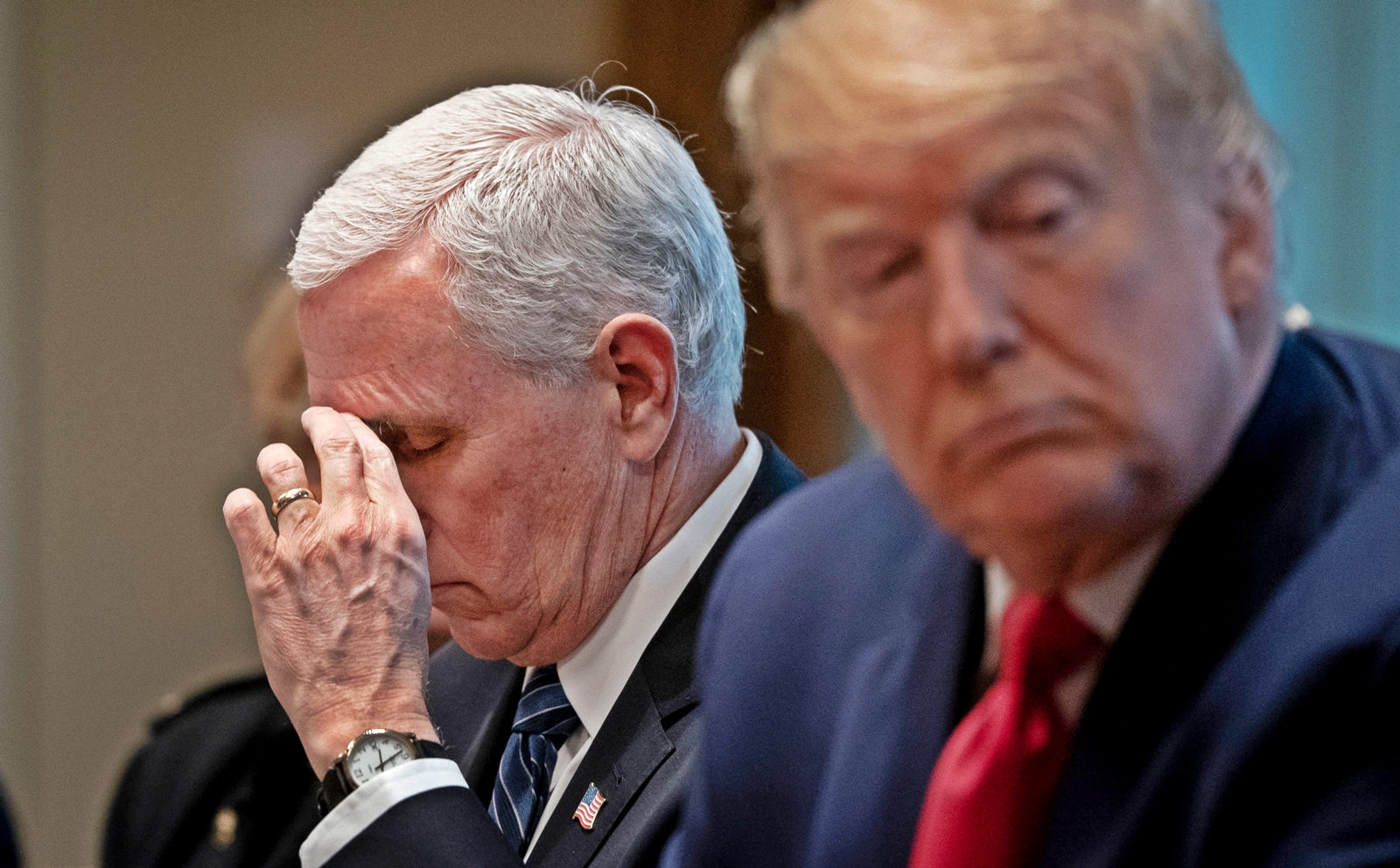 Photo Credit: Mantan Presiden AS Donald Trump dan mantan Wakil Presiden AS Mike Pence dari Republik. GETTY IMAGES