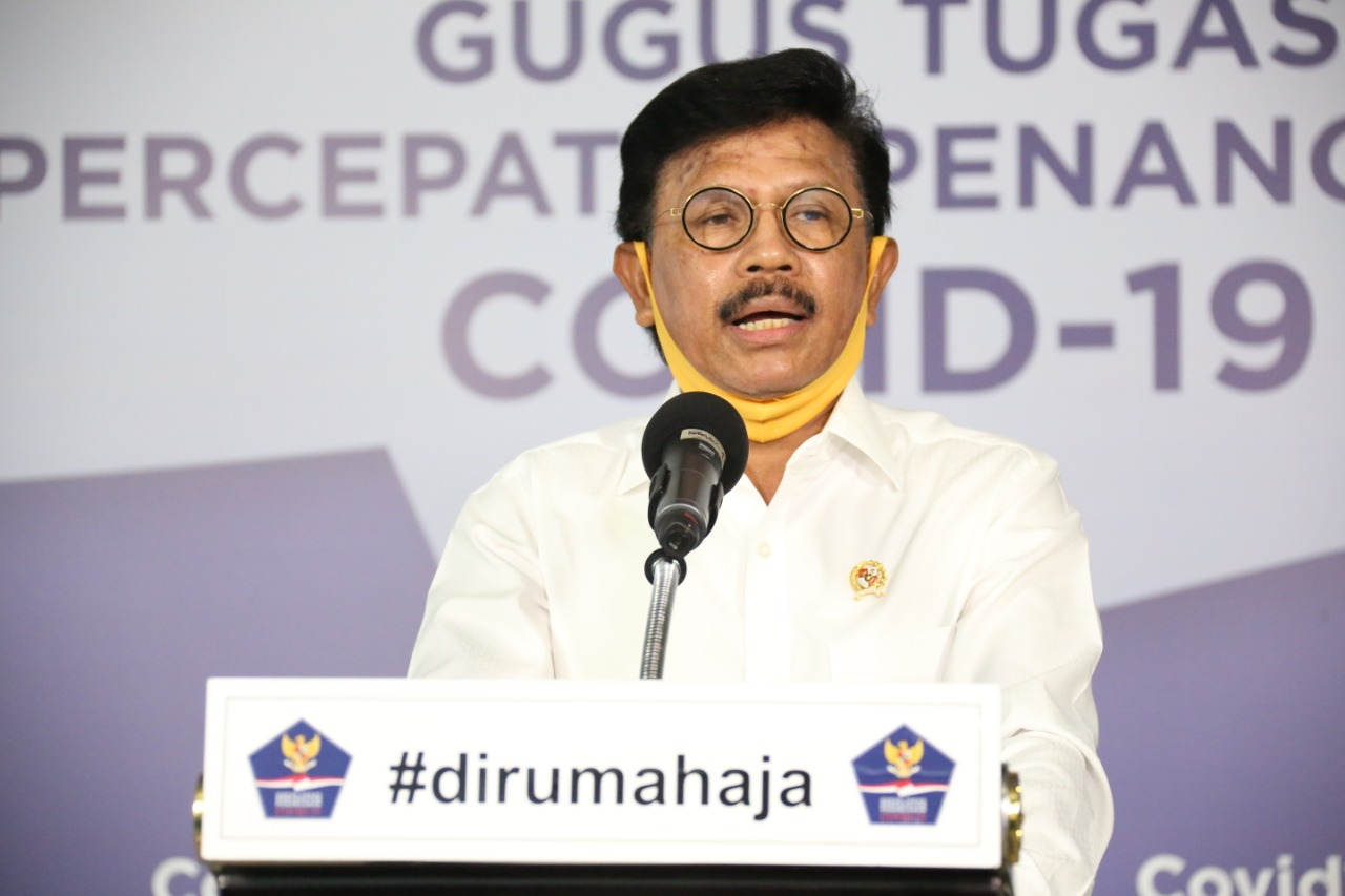 Menteri Komunikasi dan Informatika (Menkominfo) Johnny G Plate