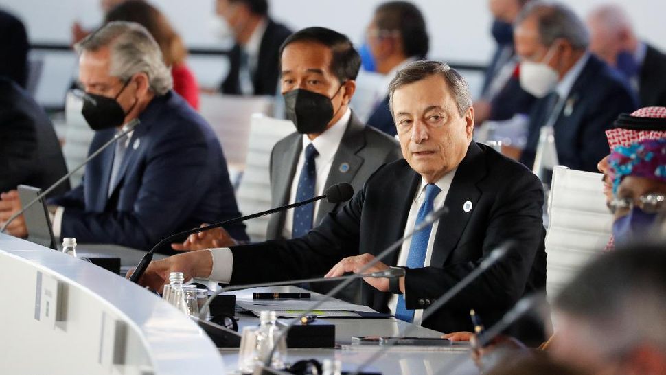 Photo Credit: Presiden Jokowi bersama dengan Perdana Menteri Italia Mario Draghi. BPMI/Layle Re