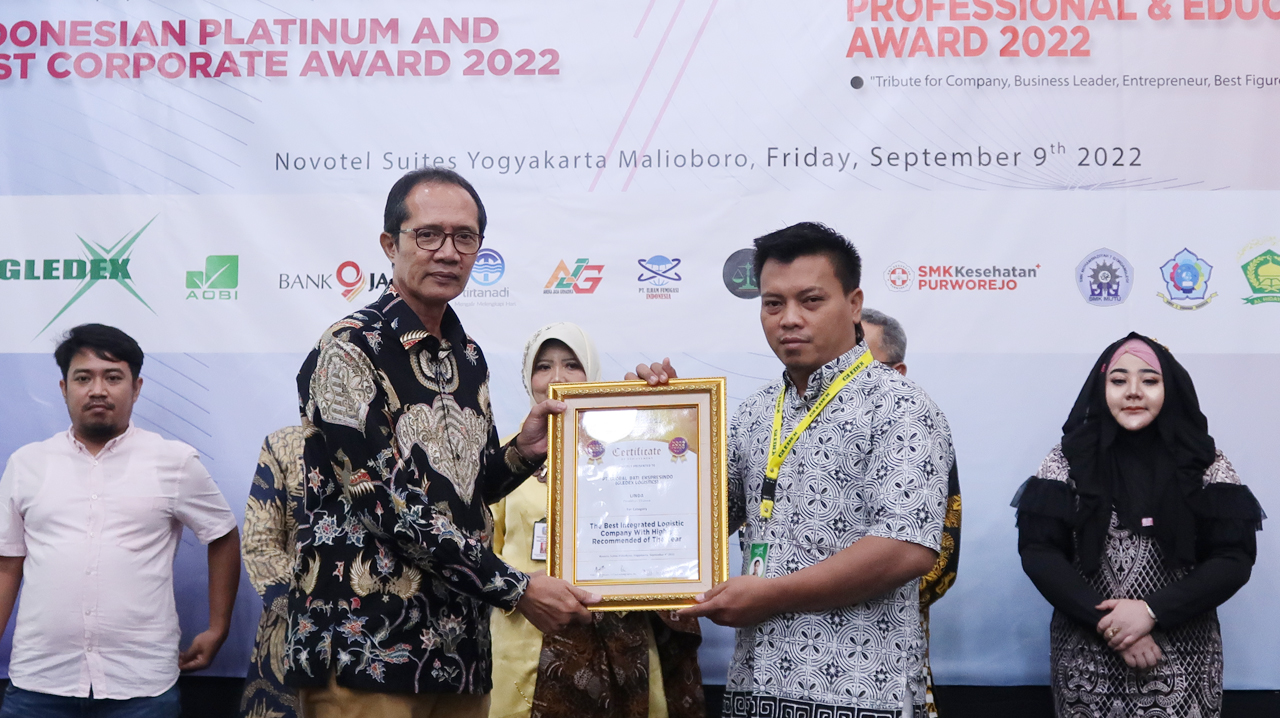 Gledex Logistik Raih Penghargaan IPBE Awards 2022