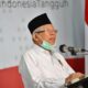 Wakil Presiden Ma'ruf Amin menyampaikan keterangan kepada wartawan tentang penanganan COVID-19 di Graha BNPB, Jakarta, Senin (23/3). ANTARA