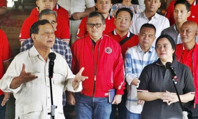 Ketua DPP PDIP Puan Maharani dan Ketum Partai Gerindra Prabowo Subianto bertemu di Hambalang, Bogor. Puan mengaku membawa pesan rahasia dari Megawati. FILE/Ist. Photo
