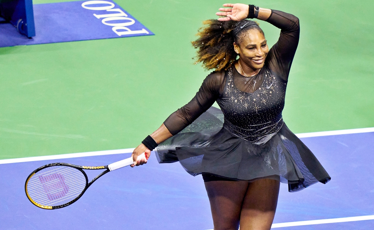 Serena Williams pada saat usai berlaga di US Open 2022. GETTY Images