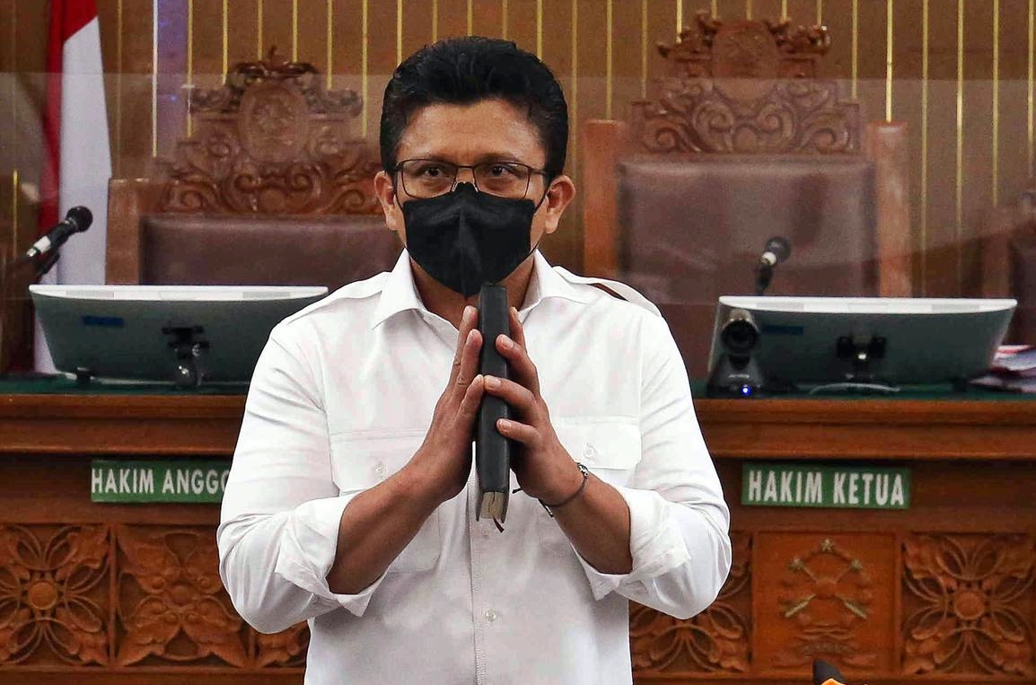 Terdakwa kasus dugaan pembunuhan berencana terhadap Brigadir J, Ferdy Sambo saat menjalani sidang di Pengadilan Negeri Jakarta Selatan. | Herman Zakharia
