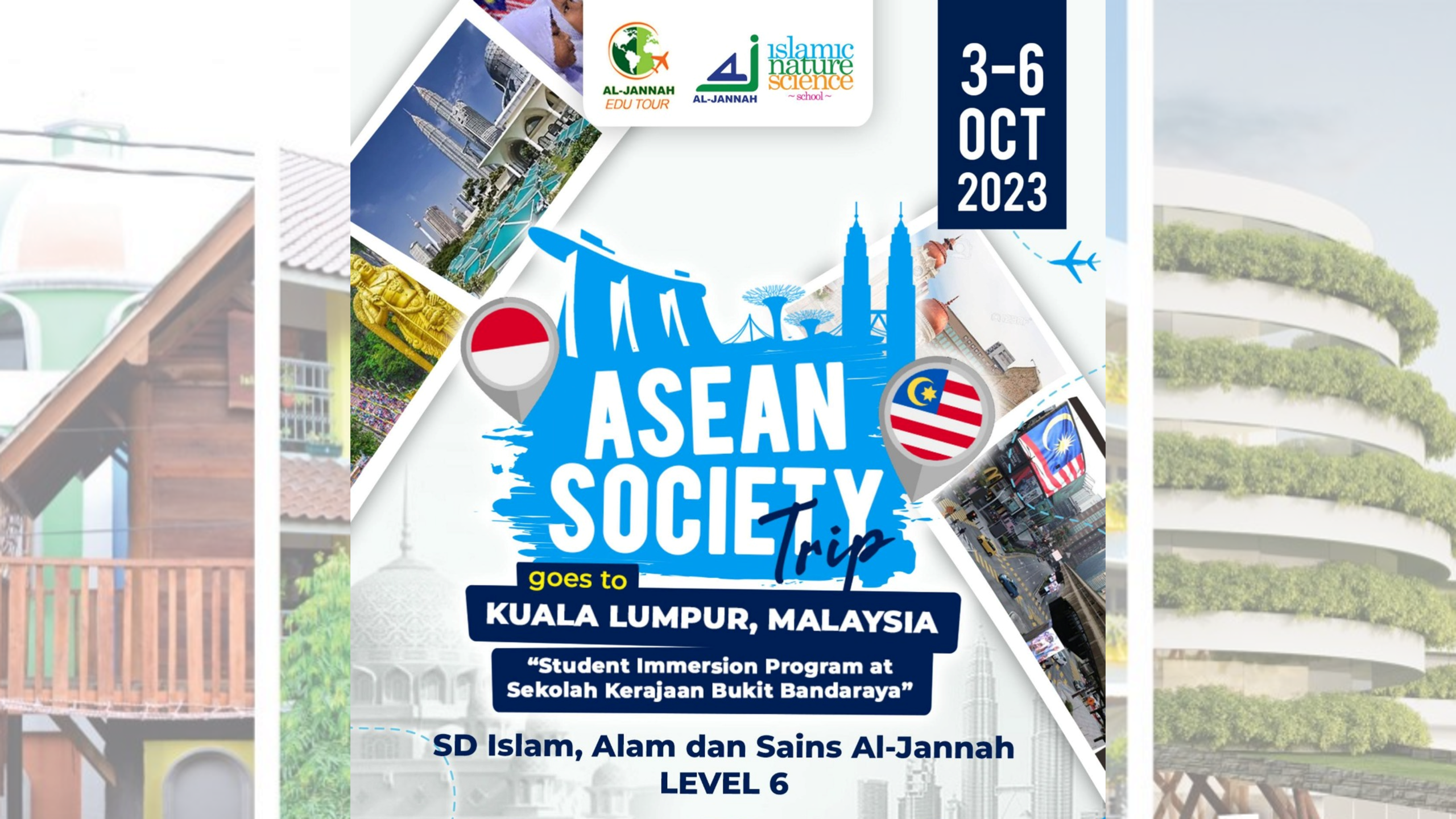 Picture : Program ASEAN Society Trip SD Islam, Alam, dan Sains Al-Jannah (IAS Al-Jannah) Kuala Lumpur, Malaysia tanggal 3 s.d. 6 Oktober 2023. (Doc.Ist)