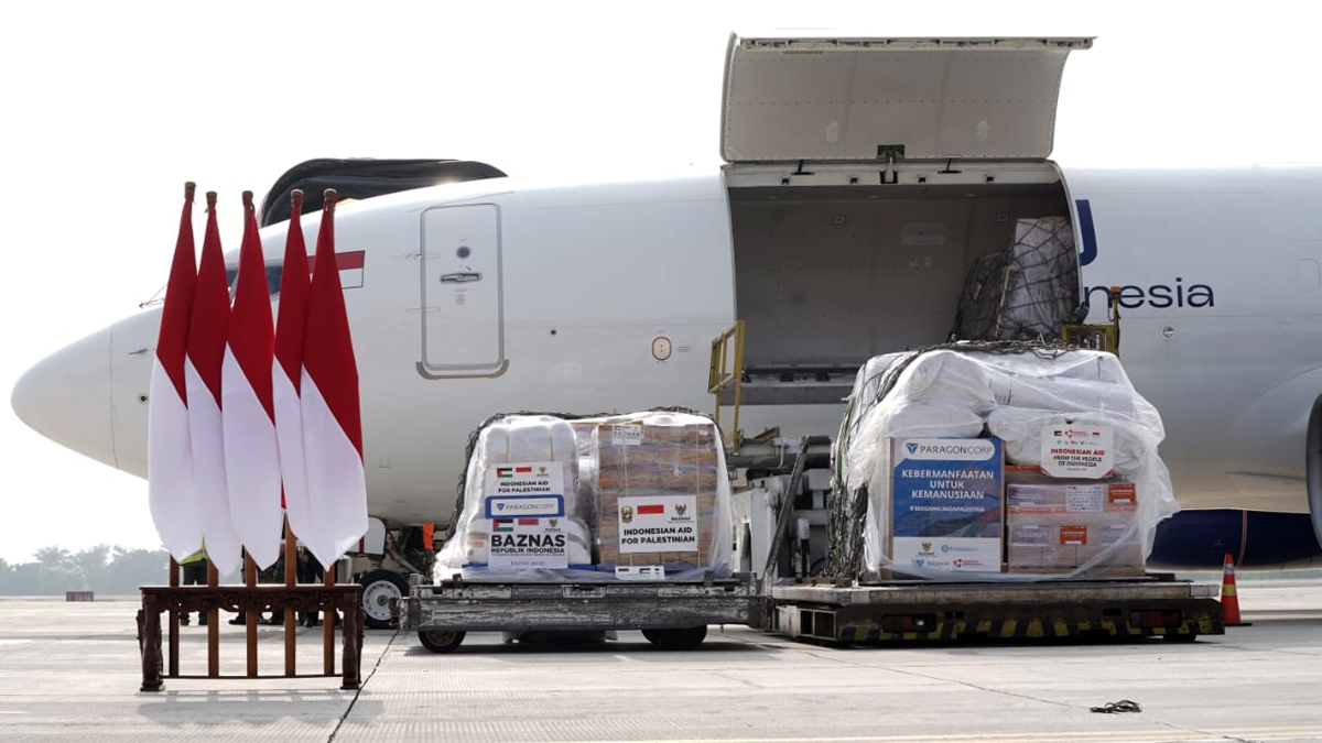 BBN Airlines Angkut 20 Ton Bantuan Kemanusiaan Ke Palestina